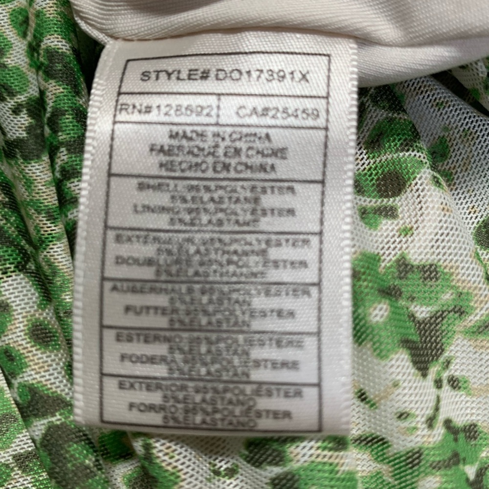 Steve Madden Abstract Green and White Snakeskin Patterned Maxi Skirt - Picture 5 of 5